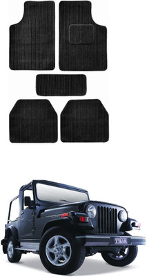 MATIES Fabric Standard Mat For  Mahindra Thar(Black)