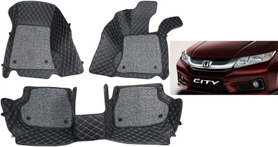 MATIES Leatherite 7D Mat For  Honda New City(Black)