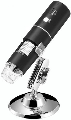 Tobo Wireless WiFi USB Microscope,Built in WiFi Wireless Digital Microscope Camera with 1080P HD 2MP 50x to 1000x Magnification Endoscope Hybrid Dermatoscope