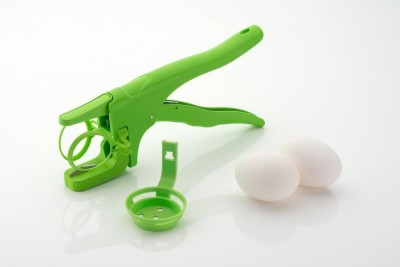 PRAMUKH Handy Egg Opener/Cracker/Cutter With Separator Plastic Egg Separator(Green, Pack of 1)