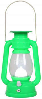 SHVETA solar rechargeable LED LAMP with charger 2 hrs Lantern Emergency Light(Green)