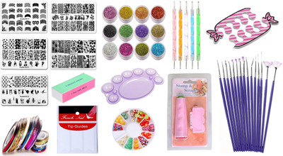 Royalkart Mega Combo Kit Of Nail Art(MULTICOLOR)