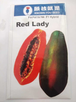 FRESHO red lady 786 papaya hybrid taiwan seeds pack of 5 gram Seed(650 per packet)