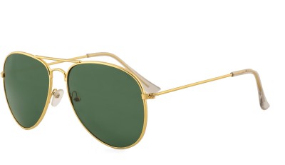 ROYAL SON Aviator Sunglasses(For Men, Green, Golden)