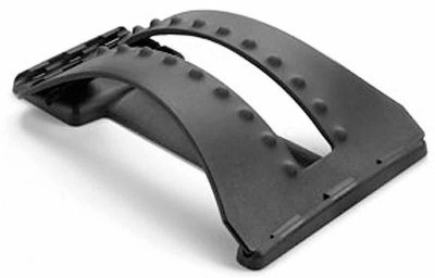 divinezon Chiropractic Back Magic Stretcher Lower Massage Support Spine Pain Relief Back / Lumbar Support(Black)