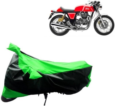 BIKECOVER Two Wheeler Cover for Royal Enfield(Continental GT, Green, Black)