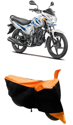 MoTRoX Two Wheeler Cover for Suzuki(Hayate, Orange)