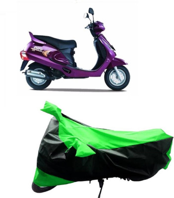 MMSSTAR Waterproof Two Wheeler Cover for Mahindra(Duro DZ, Green, Black)