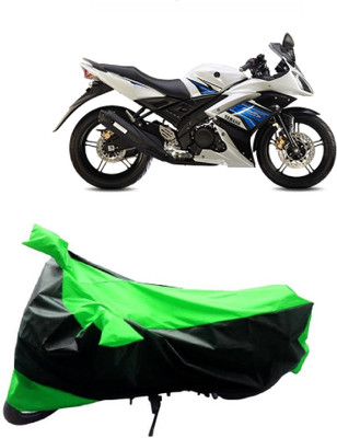 BIKECOVER Two Wheeler Cover for Yamaha(R15 s, Green, Black)