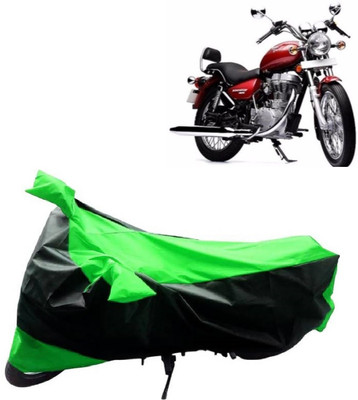 MMSSTAR Waterproof Two Wheeler Cover for Royal Enfield(Twin spark, Green, Black)