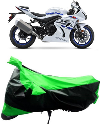 MMSSTAR Waterproof Two Wheeler Cover for Suzuki(GSX, Green, Black)