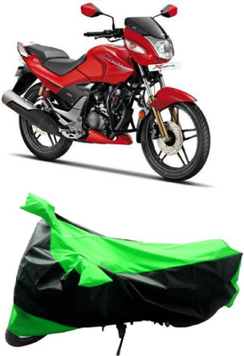 MMSSTAR Waterproof Two Wheeler Cover for Honda(CBZ Extreme, Green, Black)