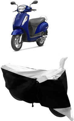 BIKECOVER Two Wheeler Cover for Suzuki(Access, White)