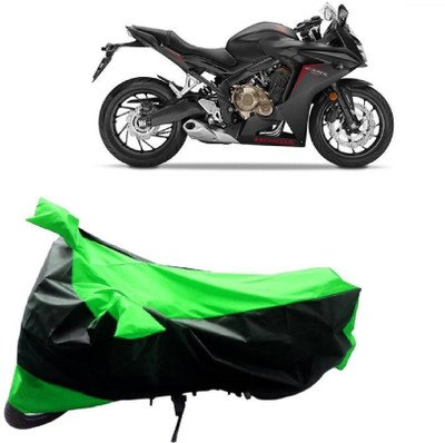 MoTRoX Two Wheeler Cover for Honda(CBR 650F, Green, Black)