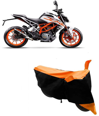 MoTRoX Two Wheeler Cover for KTM(Duke 390, Orange)