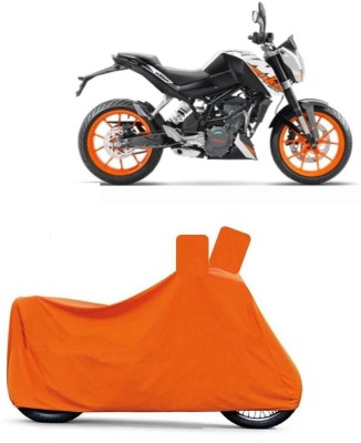 MoTRoX Two Wheeler Cover for KTM(Duke 200, Orange)