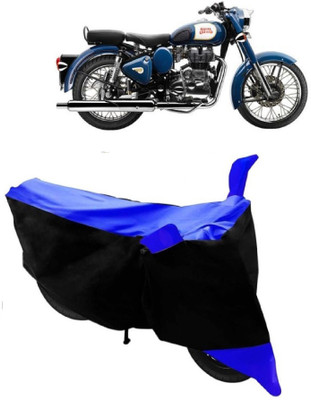 V Creation Two Wheeler Cover for Royal Enfield(Bullet 350, Blue)