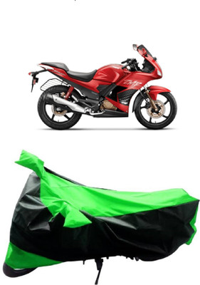 MMSSTAR Waterproof Two Wheeler Cover for Hero(Karizma ZMR, Green, Black)