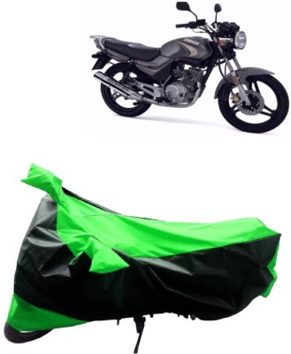 MoTRoX Two Wheeler Cover for Yamaha(YBR 125, Green, Black)