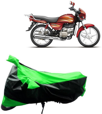 MMSSTAR Waterproof Two Wheeler Cover for Hero(Splendor Pro, Green, Black)