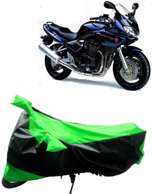 MMSSTAR Waterproof Two Wheeler Cover for Suzuki(Bandit, Green, Black)