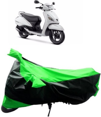 MMSSTAR Waterproof Two Wheeler Cover for TVS(Jupiter, Green, Black)