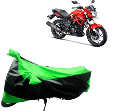 BIKECOVER Two Wheeler Cover for Hero(Xtreme, Green, Black)