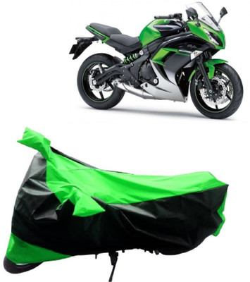 MMSSTAR Waterproof Two Wheeler Cover for Kawasaki(Z250, Green, Black)