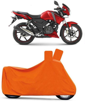MoTRoX Two Wheeler Cover for TVS(Apache RTR 160, Orange)