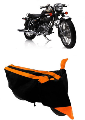 MoTRoX Two Wheeler Cover for Royal Enfield(Electra Delux, Orange)