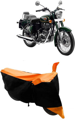 MoTRoX Two Wheeler Cover for Royal Enfield(Bullet 500, Orange)