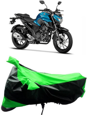 MMSSTAR Waterproof Two Wheeler Cover for Yamaha(FZ, Green, Black)