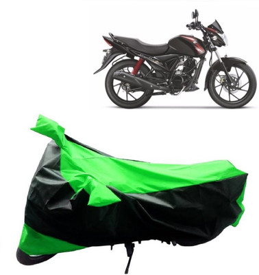 MoTRoX Two Wheeler Cover for Suzuki(Sling Shot Plus, Green, Black)