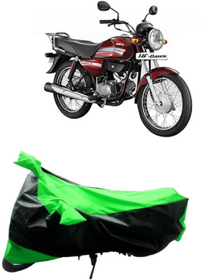 MMSSTAR Waterproof Two Wheeler Cover for Hero(HF Dawn, Green, Black)