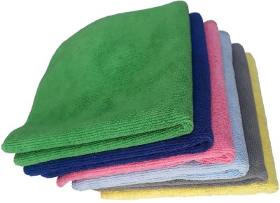 Palakshi Microfiber Vehicle Washing  Cloth(Pack Of 6, 220 GSM)