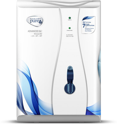 Pureit by HUL Advanced Max 6 L Mineral RO + UV + MF + MP Water Purifier (White, Blue)