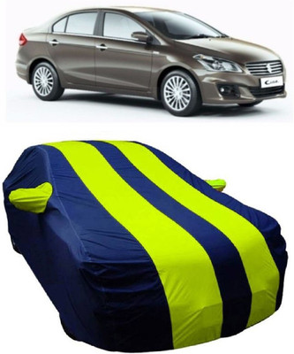 MoTRoX Car Cover For Maruti Suzuki Ciaz (With Mirror Pockets)(Blue, Green)