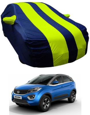 MoTRoX Car Cover For Tata Nexon (With Mirror Pockets)(Blue, Green)