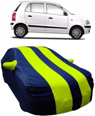 MoTRoX Car Cover For Hyundai Santro Xing (With Mirror Pockets)(Blue, Green)