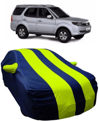 MoTRoX Car Cover For Tata Safari Storme (With Mirror Pockets)(Blue, Green)