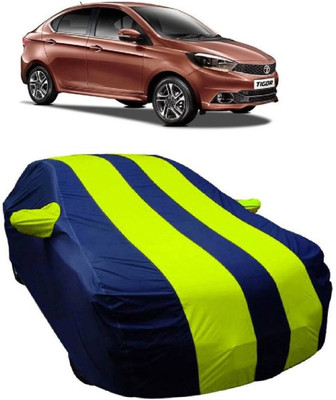 MoTRoX Car Cover For Tata Tigor (With Mirror Pockets)(Blue, Green)