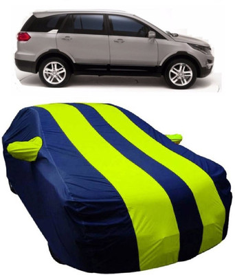 MoTRoX Car Cover For Tata Hexa (With Mirror Pockets)(Blue, Green)