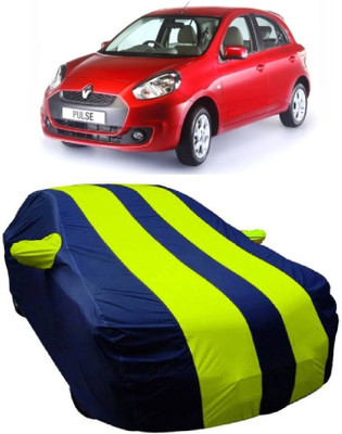 MoTRoX Car Cover For Renault Pulse (With Mirror Pockets)(Blue, Green)