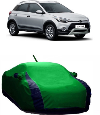 MoTRoX Car Cover For Hyundai i20 Active (With Mirror Pockets)(Green)