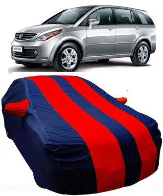 MoTRoX Car Cover For Tata Aria (With Mirror Pockets)(Blue, Red)