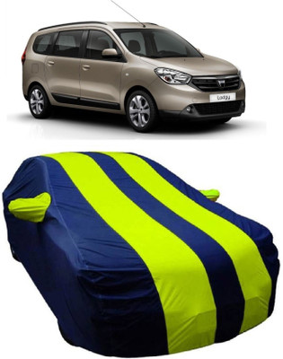 MoTRoX Car Cover For Renault Lodgy (With Mirror Pockets)(Blue, Green)