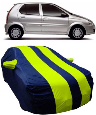MoTRoX Car Cover For Tata Indica (With Mirror Pockets)(Blue, Green)