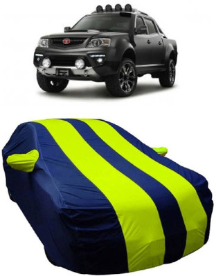 MoTRoX Car Cover For Tata Xenon XT (With Mirror Pockets)(Blue, Green)