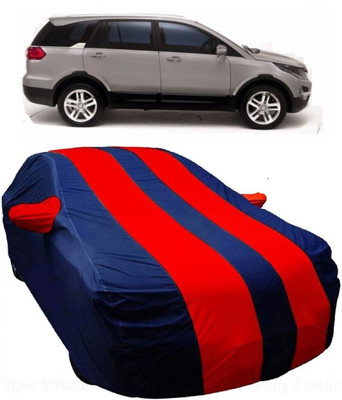 MoTRoX Car Cover For Tata Hexa (With Mirror Pockets)(Blue, Red)