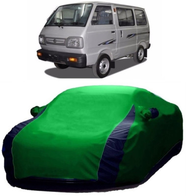 MoTRoX Car Cover For Maruti Suzuki Omni (With Mirror Pockets)(Blue, Green)